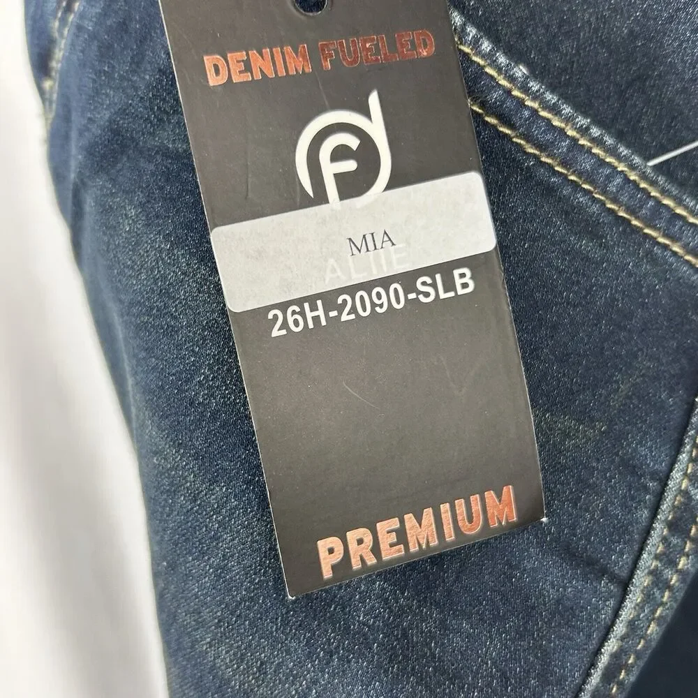 Denim Fueled Premium Womens Skinny Jeans MIA Dark Wash Siz 3 Ankle